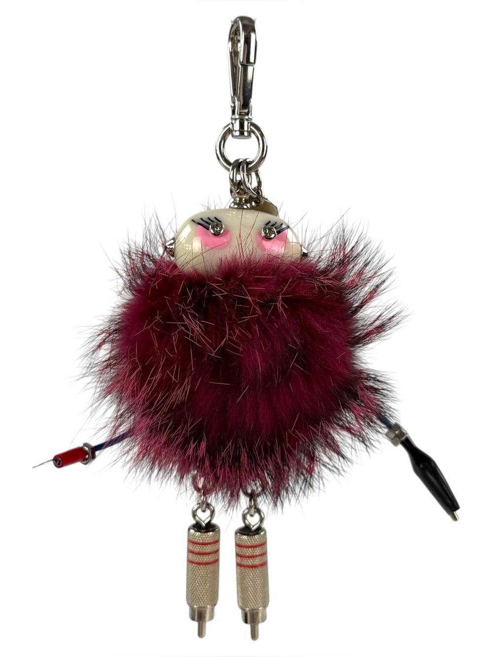 Prada Fur Robot Nancy Keychain Bag Charm
